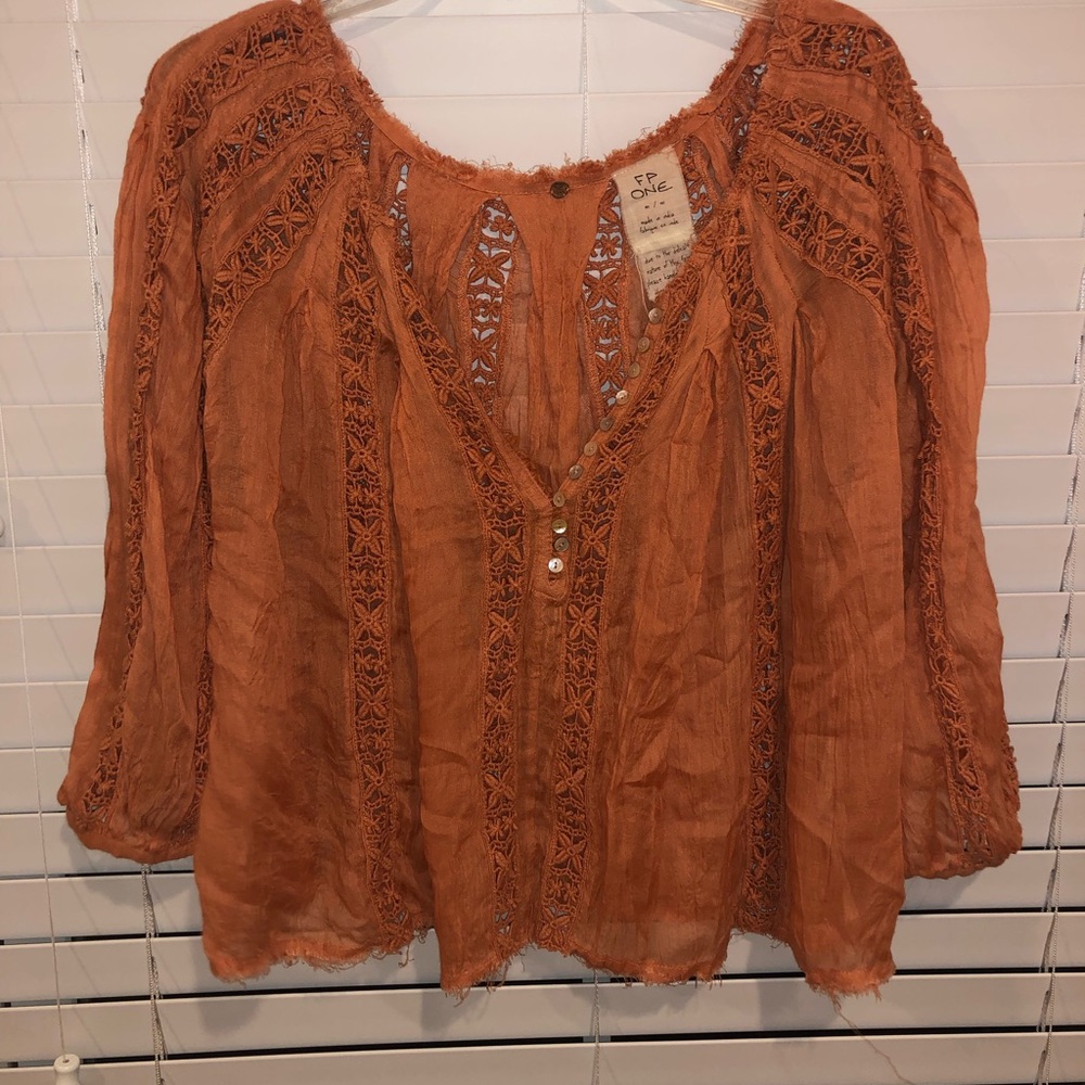 Free People One Long Sleeve Blouse
